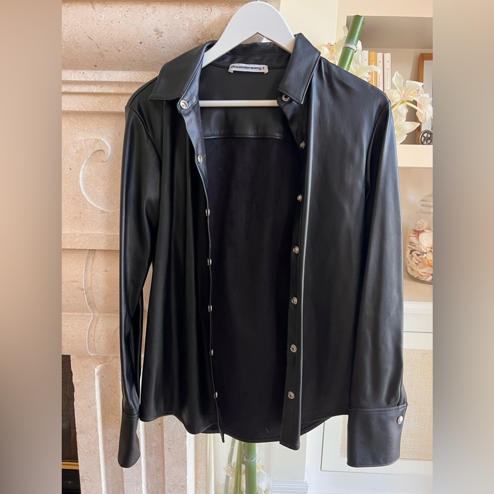 Alexander Wang Black Leather Jacket – Edgy and Luxurious